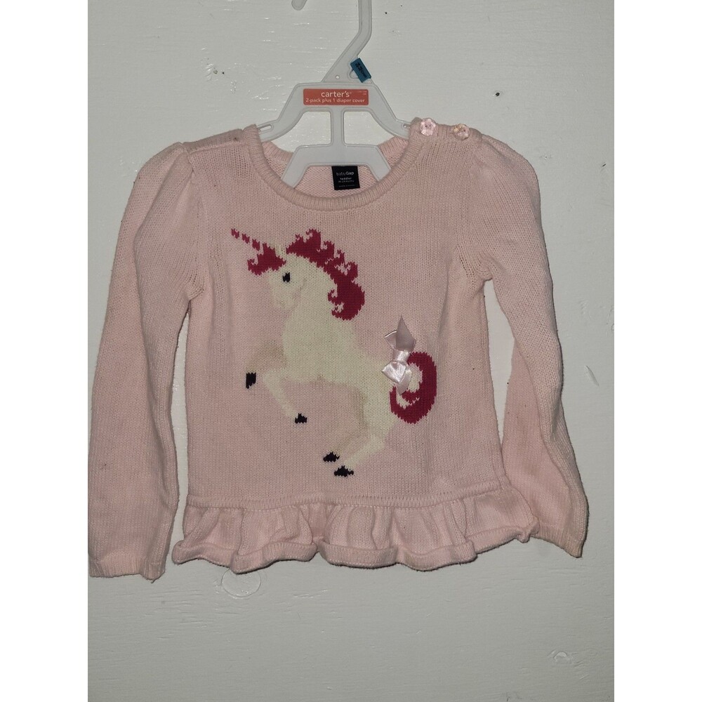 Baby Gap pink sweater AA65